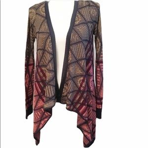 Miami knit taupe and pink Cardigan